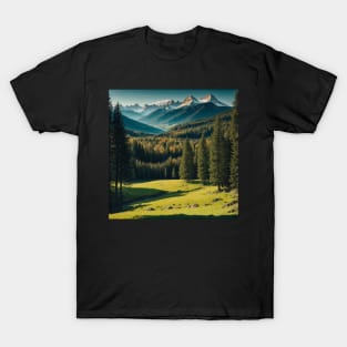 Dried Up Lake in a Forest Clearing T-Shirt